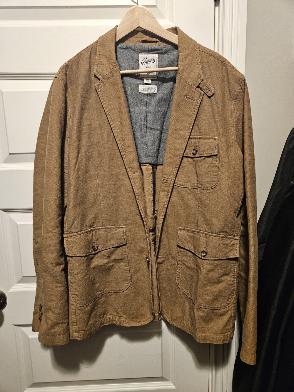 Grayers Men's Light Brown Field-Style Shirt Jacket